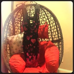 Pink,purple and red hearts mini Bebe dress.